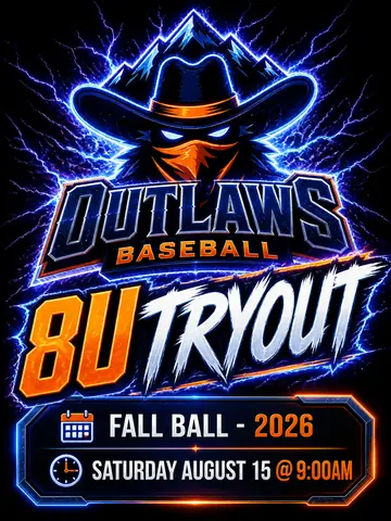 Tryouts Flyer layout example