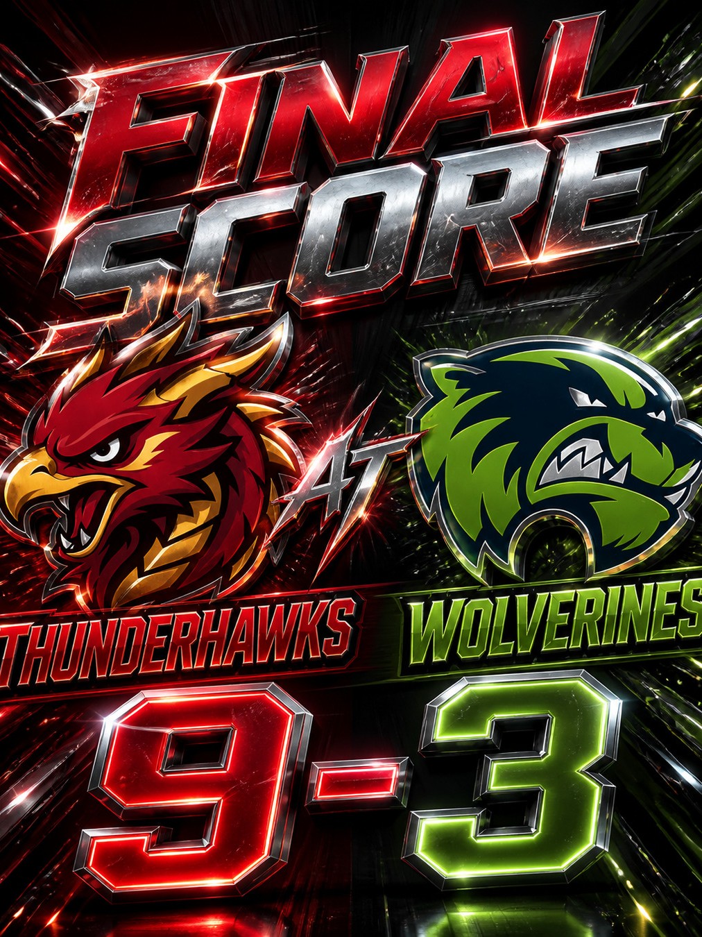 Final Score example graphic